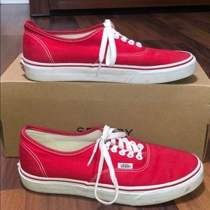 Red Vans- Gently Used